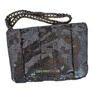 BCBGeneration Glitter Shimmery Black Clutch‎